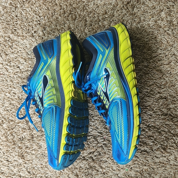 Brooks Glycerin G13 superDNA 3D Fit Print Men's 10.5 D Blue-Lime - Picture 3 of 8